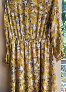 Zara Floral Print Midi Dress