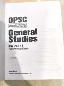 OPSC General Studies Paper 1