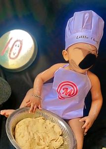Unisex 2-24 Months Chef Apron & Cap Set