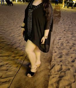 Black Embellished Kaftan Dress