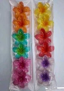 Floral Hair Clips - 4 Pack