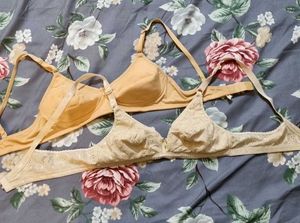 Non-padded Cotton Beige Bras