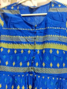Blue Printed Kurta