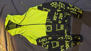 Neon Green Graphic Print Jacket