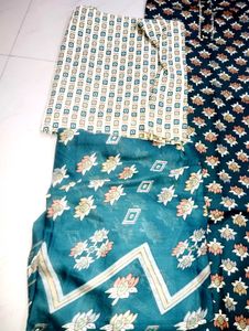 Floral Print Salwar Kameez Set