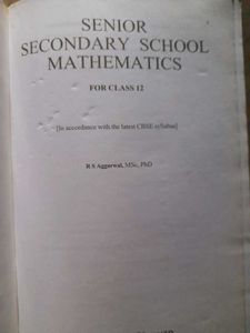Rs Aggarwal 12th Old Edition