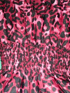 Pink &amp; Black Animal Print Top
