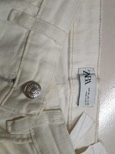White Straight Leg Jeans