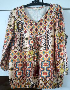Aztec Print Top M