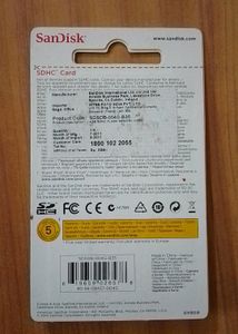Brand New SanDisk 4 GB SDHC Memory Card