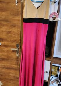 Color Block Maxi Dress