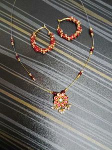 Red &amp; Gold Jewelry Set Freebies Also