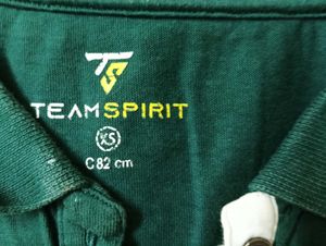 TEAMSPIRIT GREEN CROP TOP
