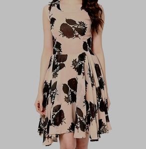 Harpa Women&#39;s Silk Skater Knee-Length Dress