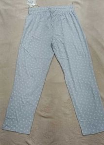 white printed cotton  trouser new