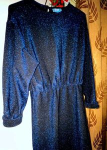 ✨Midnight Sparkly Long Sleeve Dress