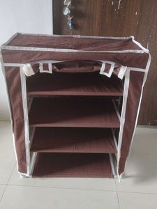 4-Tier Storage Rack Carbon Steel Collapsible