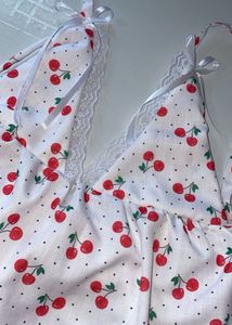 🍒✨Cherry Print Halter Neck Top🍒