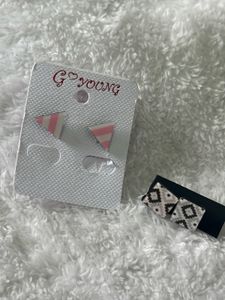 Triangle And Square Small Earrings