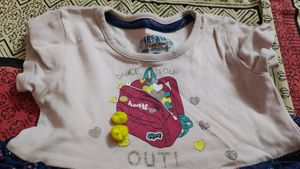 Pink And Blue Frock 3 Yr Old Kid