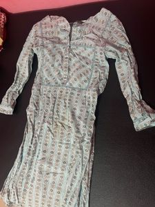 Boho Chic Blue Print Dress
