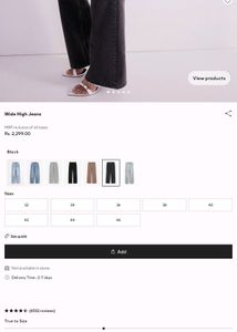 H&amp;M Wide Leg Jeans