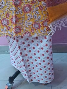 Elegant Kurta plazzo fabric unstiched&amp; Dupatta
