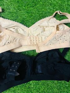 Eyelet Detail Bras - Set of Two