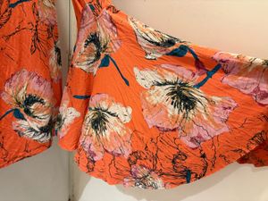Floral Print Bell Sleeve Top