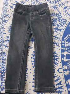 Charcoal Black Slim Fit Jeans| 3-4 Years Old