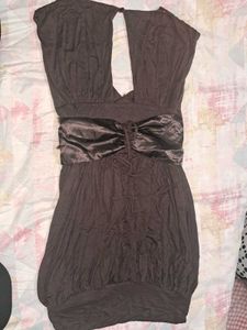 Y2K VINTAGE BROWN DRESS
