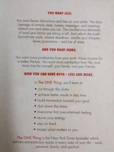 The One Thing: Bestselling Book