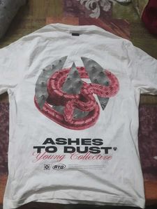 Ashes to Dust Oversized White T-Shirt