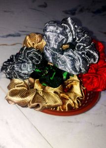 Handmade Scrunchies (Pack Of 10)