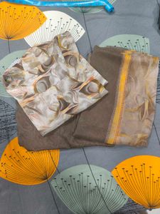 Brown Pant Style Salwar Suit