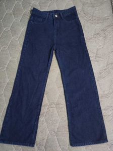 Dark Blue Wide Leg Jeans
