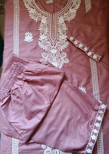 Mauve Embroidered Salwar Kameez Suit