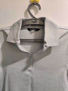 Ribbed Long Sleeve Crop Top