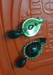 Black Drop Earrings