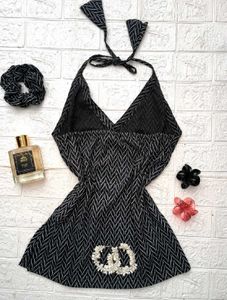 Coquette Halter Neck Kurti🌷