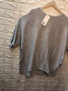 Elegant Grey Knit Top🕶️‼️