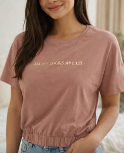 Pink Graphic Print Top