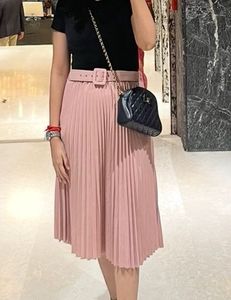 Pleated Midi Skirt