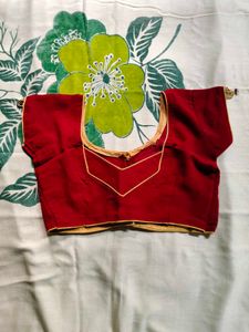 Maroon Georgette Saree