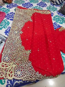 Elegant Red Saree