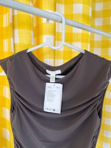Brown Sleeveless Top