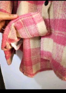 SAVANA Pink Plaid Coat/ Jacket