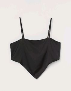 SALE💥H&amp;M Black Satin Bandaeu Top