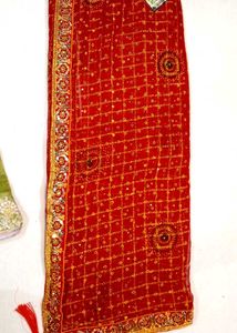 Red &amp; Gold  Sari