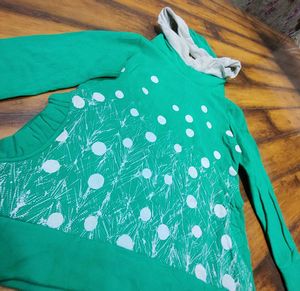 Cute Green Girls Hoodie
